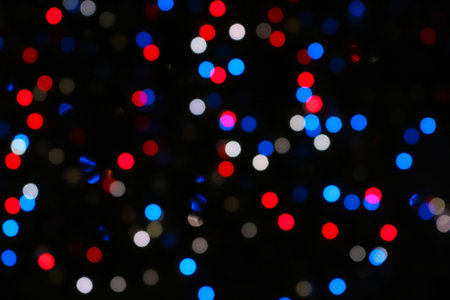 image of bright colorful bokeh blurry backgroundの写真素材