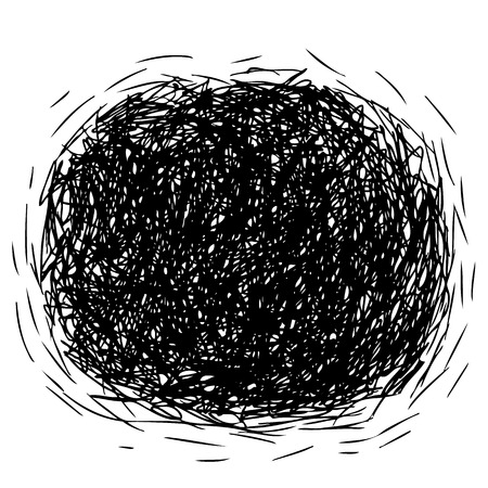 freehand sketch illustration  speech bubble symbol doodle hand drawnのイラスト素材