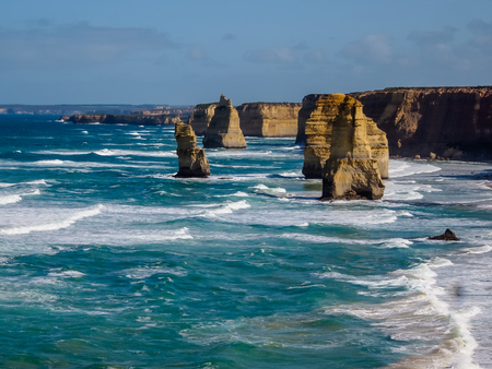 Beautiful view of Twelve Apostles, famous landmark along the Great Ocean Road, Australiaの写真素材
