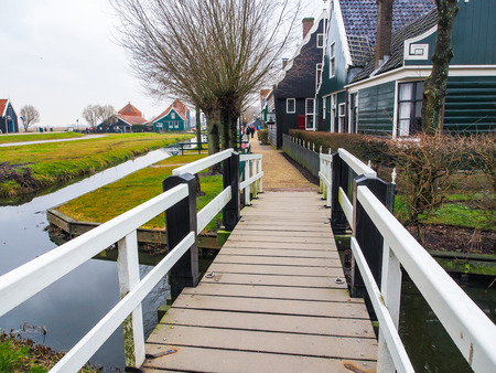 Zaanse Schans ,neighborhood in the Dutch town of Zaandam, near Amsterdam,  The Netherlands.の写真素材