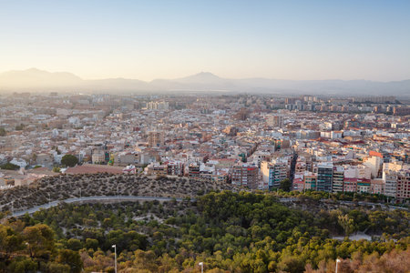 View from the Castle Santa Barbara, Alicante, Spain