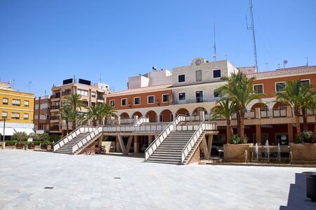 Views of the city Guardamar del Segura. Municipality. The town hall building. The mayors office.の写真素材