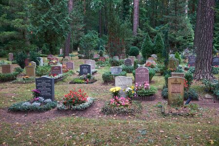 Cemetery in Dresden, Saxony, Germany.のeditorial素材