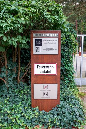 Cemetery in Dresden, Saxony, Germany.のeditorial素材
