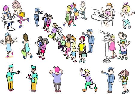 tourist characterのイラスト素材