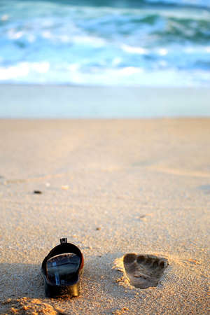 Beach shoesの写真素材