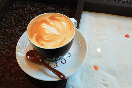 Cup of cappuccinoの写真素材