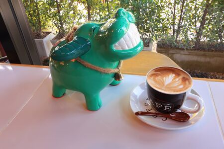 Cup of cappuccinoの写真素材