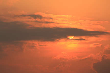 Clouds and Sunsetの写真素材