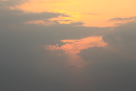 Clouds and Sunsetの写真素材