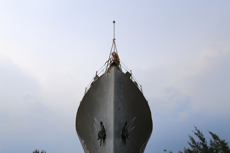 Warships in the gardenのeditorial素材