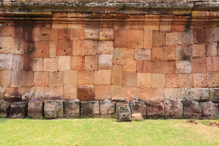 The Wall of Prasat Hin Phanom Rung castleのeditorial素材