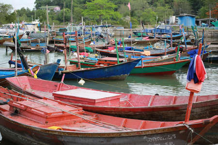 Fisherman village at Rayong in Thailandのeditorial素材