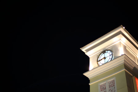 Clock Tower at night, Thailand