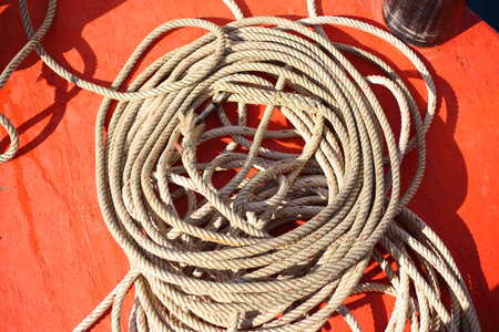 Rope on boat