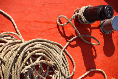 Rope on boat