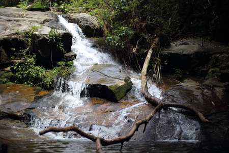 Khao Chamao Waterfall at Khao Chamao Khao - Wong National Park in Rayong, Thailand