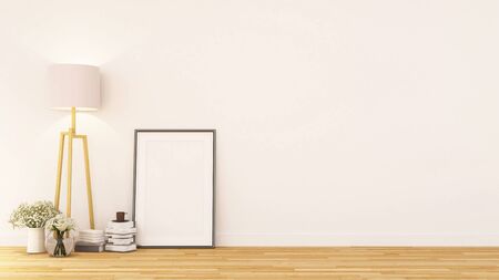 frame for artwork or gallery- 3D renderingの写真素材