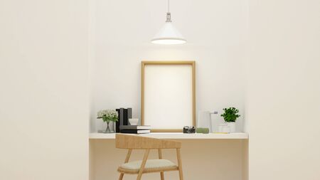 workspace and picture for artwork - 3D Renderingの写真素材