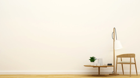living room or cafe clean design - 3D Renderingの写真素材