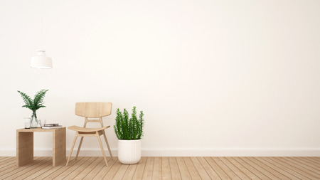 coffee shop or living area and space for artwork - 3D Renderingの写真素材