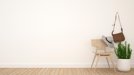 dressing room and space for artwork - 3D Renderingの写真素材