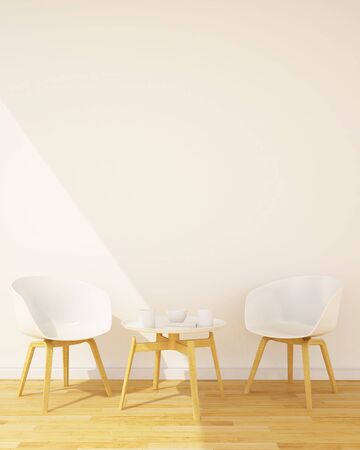 coffee shop or Restaurant vertical illustration - 3D Renderingの写真素材