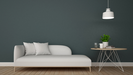 living area in cafe or lounge - 3D Renderingの写真素材