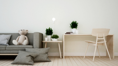 living room or kid room in home or apartmentの写真素材