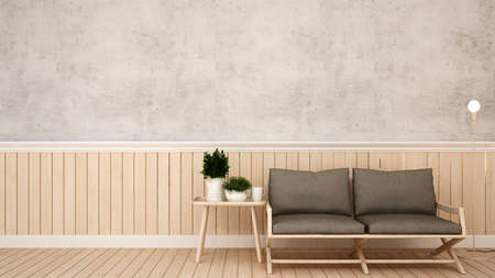 living area in apartment or house - 3D Renderingの写真素材