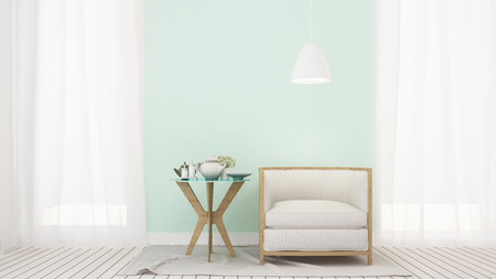 living room in hotel or apartment - 3D Renderingの写真素材