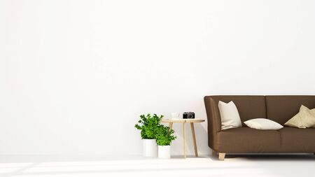 living space in apartment or hotel for artwork - Interior Design - 3D Renderingの写真素材