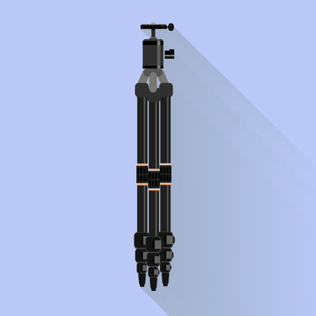 camera set . flat graphic tripod symbolのイラスト素材