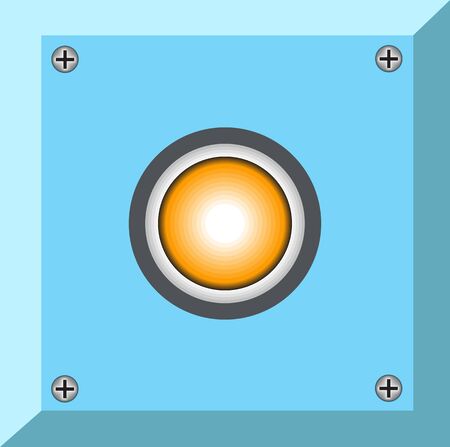 blue flat botton graphic symbolのイラスト素材