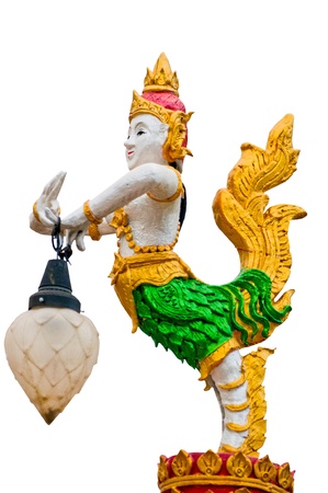 Mythical female bird with a human head of thailandの写真素材
