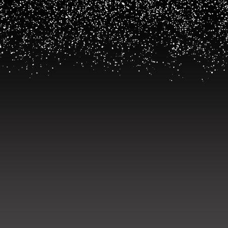 White dots on a black background. Illustration of a drop of shiny particles. Decorative element.の写真素材