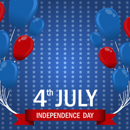 Fourth of July independence day of the USA. Holiday for Celebrationのイラスト素材