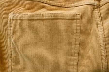  corduroy pants and pocket detailの写真素材