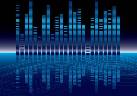 digital equalizer Vector illustration eps 10のイラスト素材