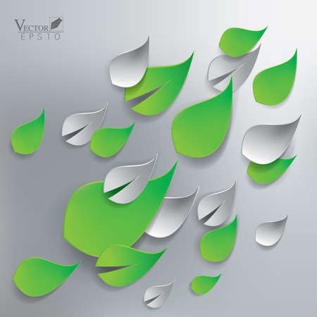 Abstract green leaves backgroundのイラスト素材