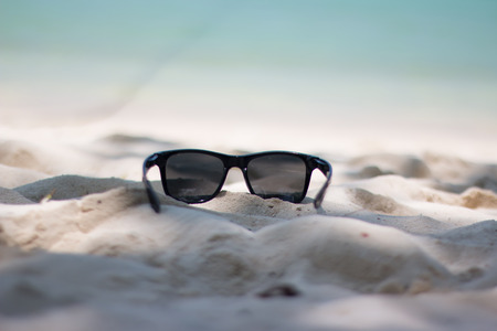 Sunglasses in Beachの写真素材