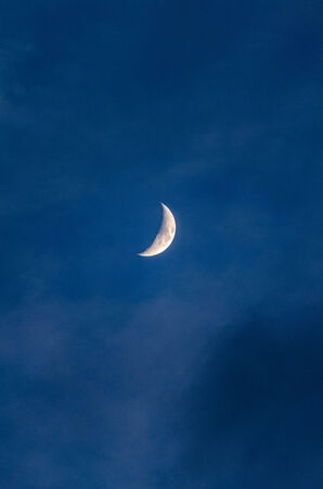 Moonlight Travel in lateの写真素材