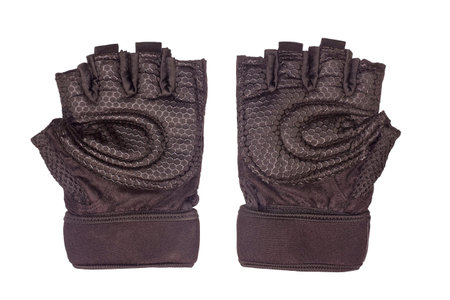 Black fitness gloves Is thick
