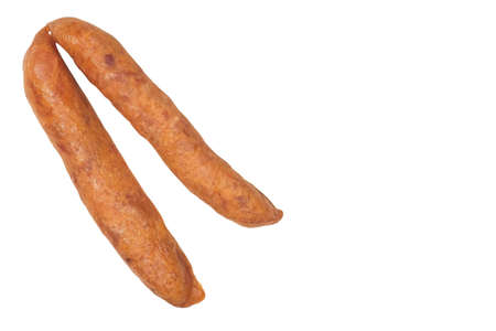 Chinese sausage 2 pieces Made from porkの写真素材