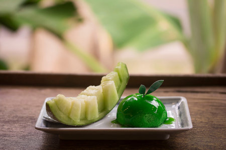 Green Melon Cake Shop in Thailand