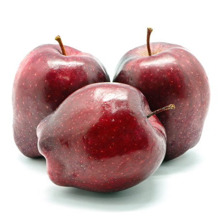 Ripe purple apple, isolated on a white background
