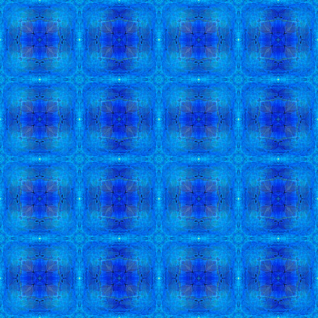 Seamless pattern made from Blue and Gold Macaw feathers の写真素材