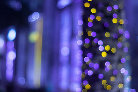 Colorful color lights bokeh background, Chrismas lights bokehの写真素材