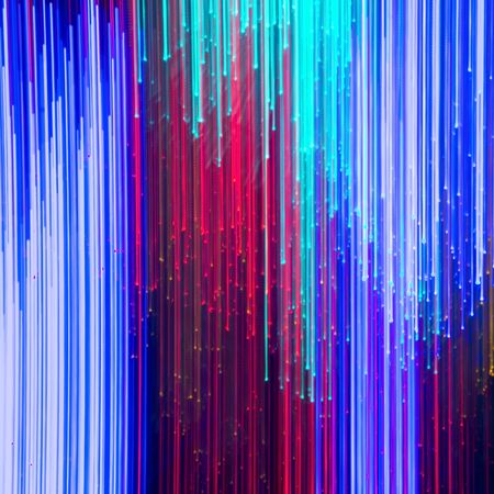 Multicolored abstract background, using motion blur from tunnel lights nightの写真素材