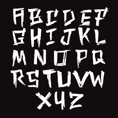 Brush Font - Poweful, Aggressiveのイラスト素材